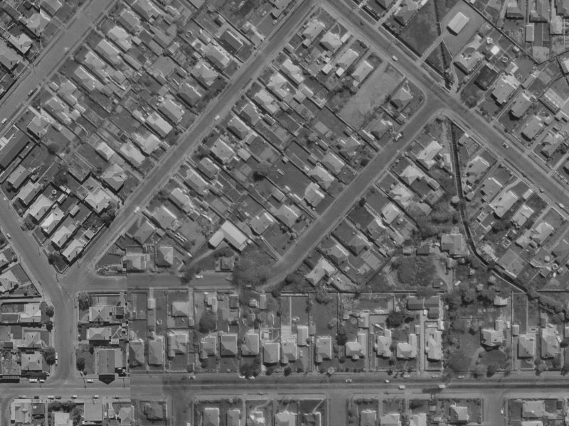 35 Harrison Street from the air, 1970-1974