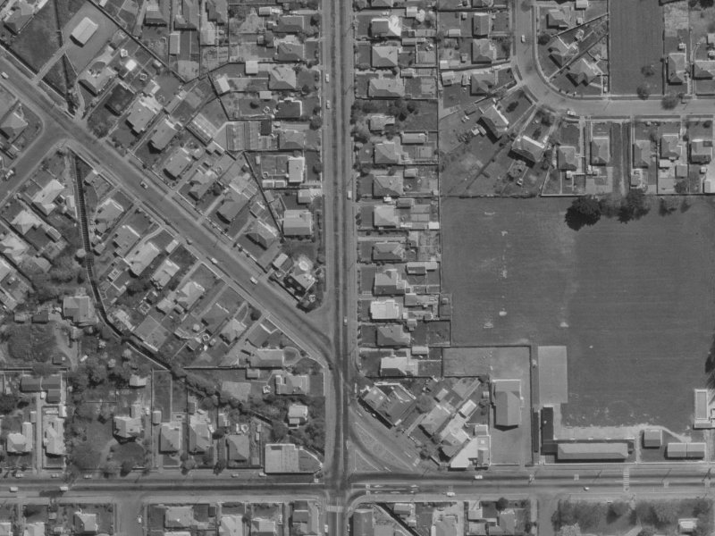 224C Hills Road from the air, 1970-1974