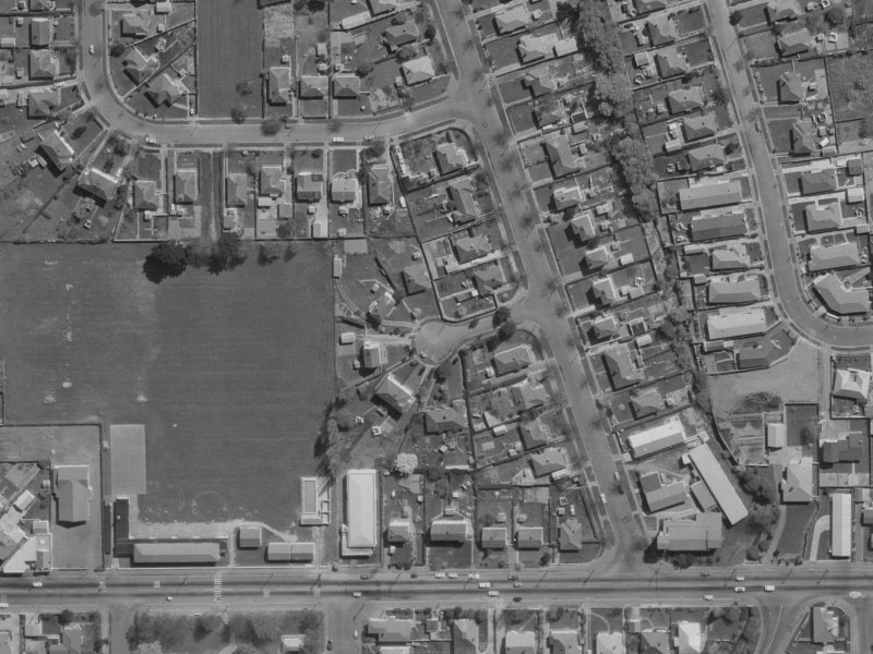 Allison Place from the air, 1970-1974