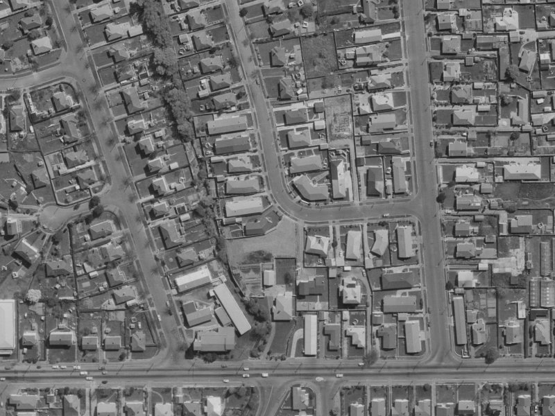 10 Arawa Street from the air, 1970-1974