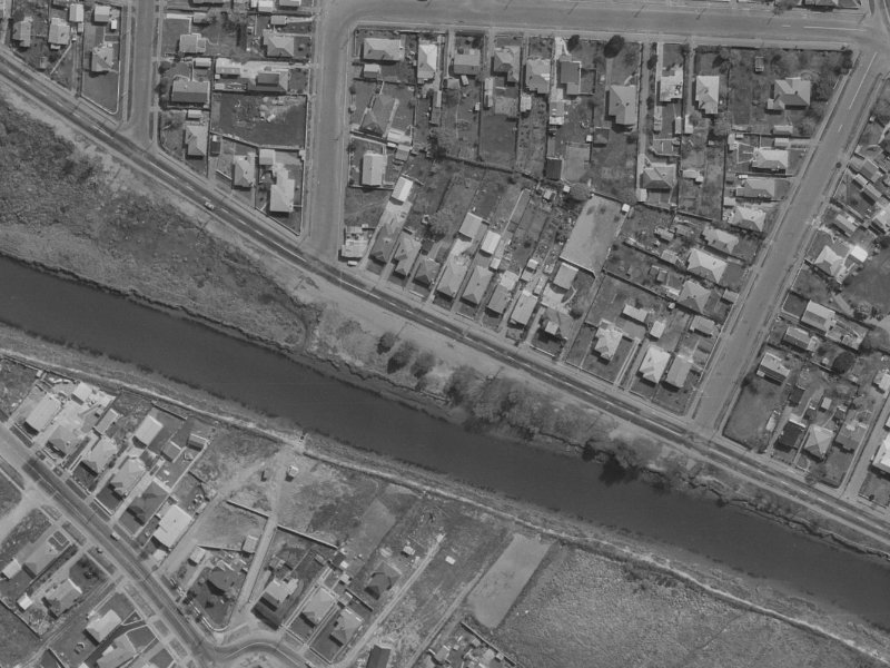 538-539 New Brighton Road from the air, 1970-1974