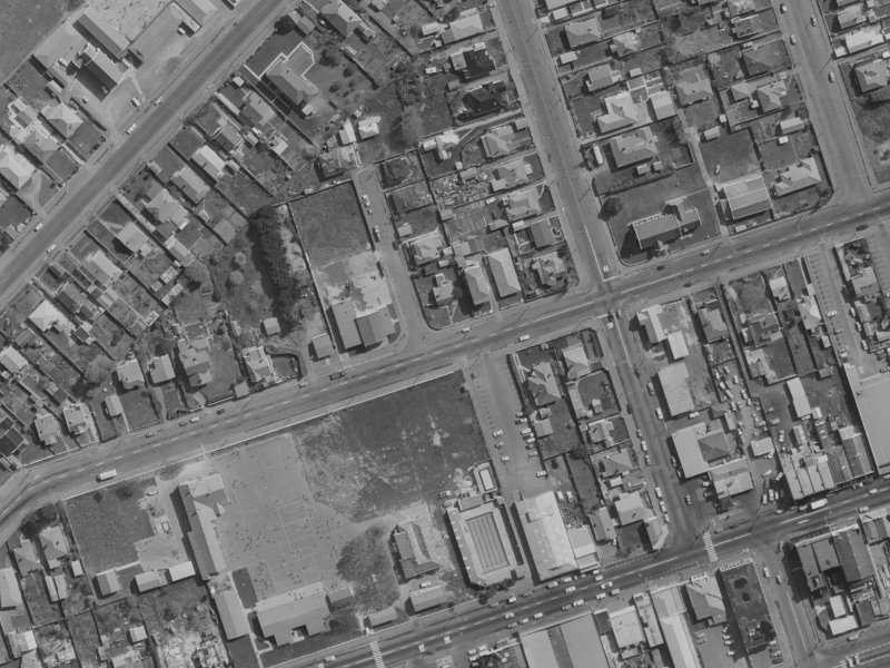 76 Hawke Street from the air, 1970-1974