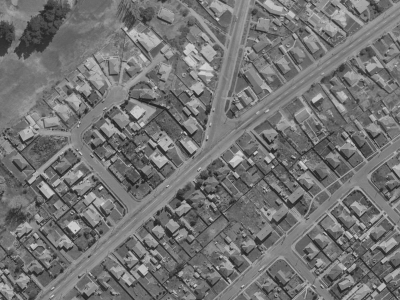 279 Wainoni Road from the air, 1970-1974