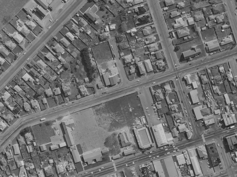 80 Hawke Street from the air, 1970-1974