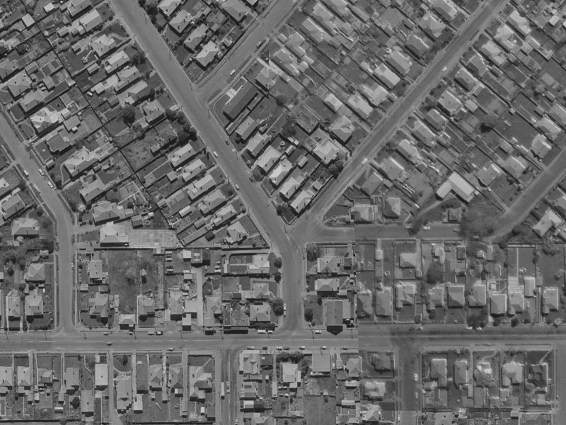 14 Flockton Street from the air, 1970-1974