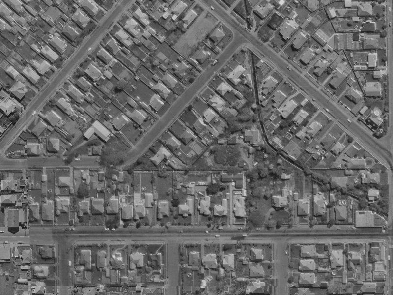 119A Warrington Street from the air, 1970-1974