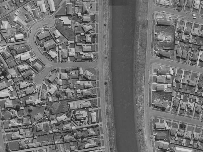 268 Locksley Avenue from the air, 1970-1974