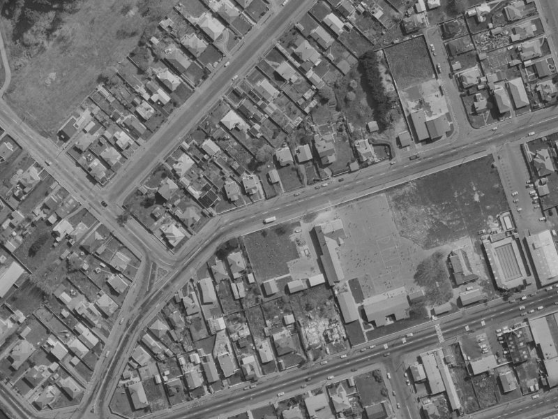 106B Hawke Street from the air, 1970-1974