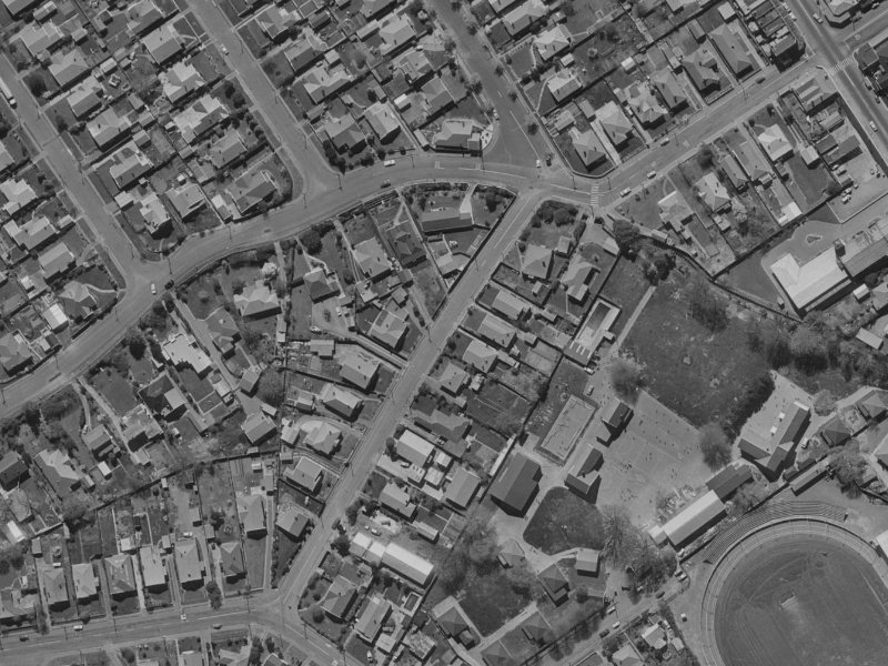 24 Courtenay Street from the air, 1970-1974