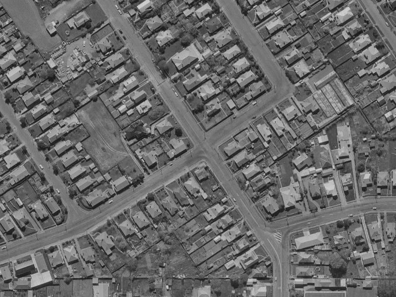 66 Forfar Street from the air, 1970-1974