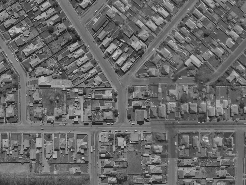 9 Flockton Street from the air, 1970-1974