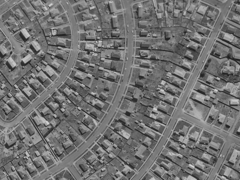 127 Hampshire Street from the air, 1970-1974