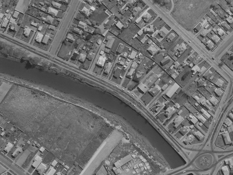 554 New Brighton Road from the air, 1970-1974