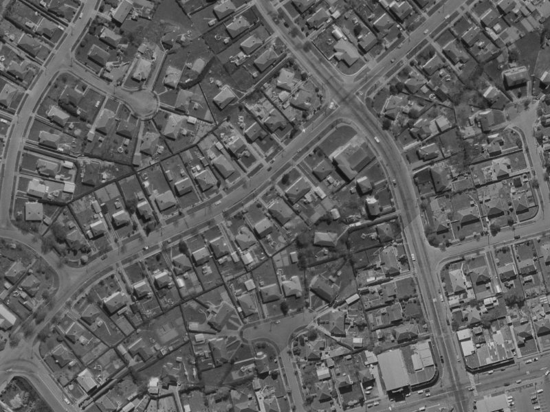 167 Aorangi Road from the air, 1970-1974