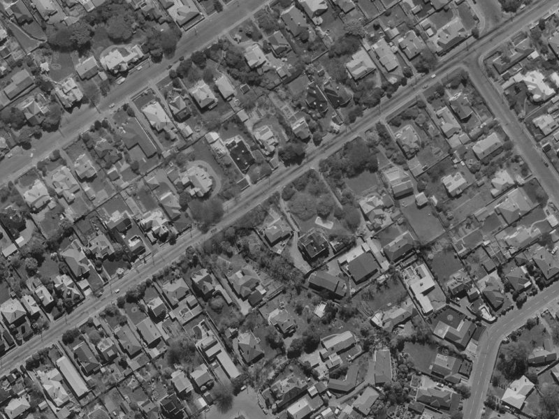 52 Innes Road from the air, 1970-1974