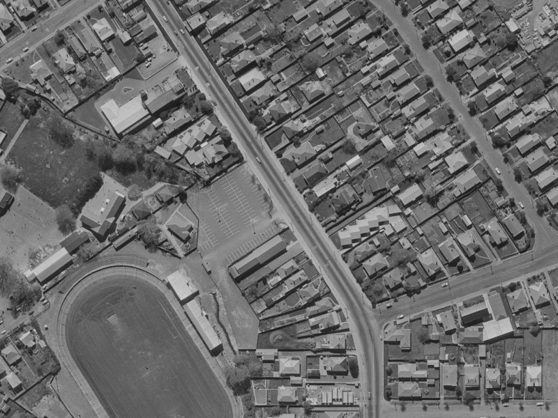 121-127 Cranford Street from the air, 1970-1974