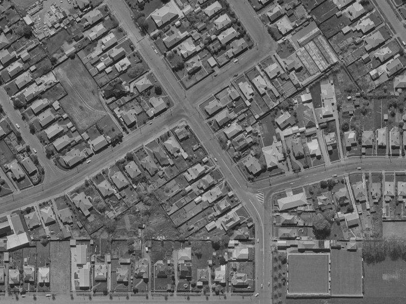 47 Forfar Street from the air, 1970-1974