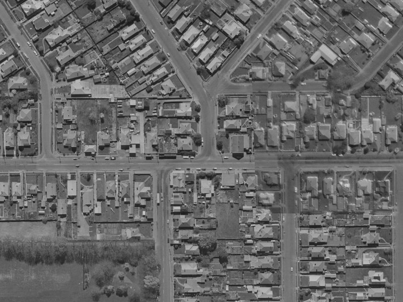 63A Warrington Street from the air, 1970-1974