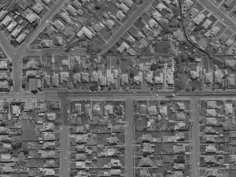 99 Warrington Street from the air, 1970-1974