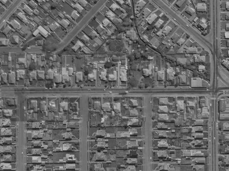 109A Warrington Street from the air, 1970-1974