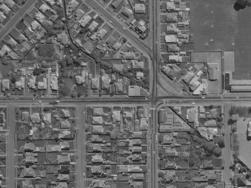 137 Warrington Street from the air, 1970-1974