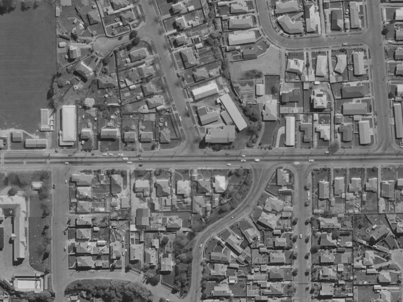 2 Emmett Street from the air, 1970-1974