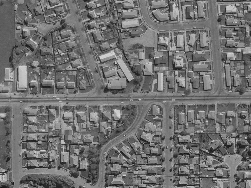 27A Shirley Road from the air, 1970-1974