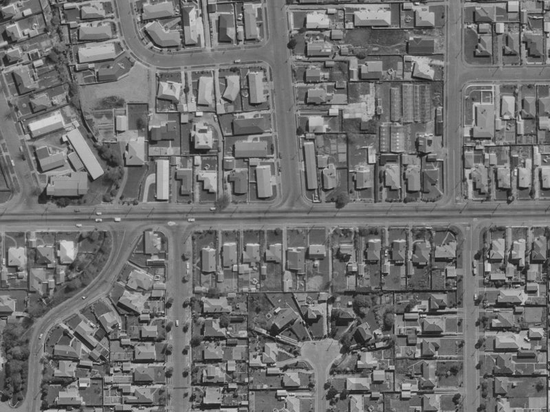 1A Quinns Road from the air, 1970-1974
