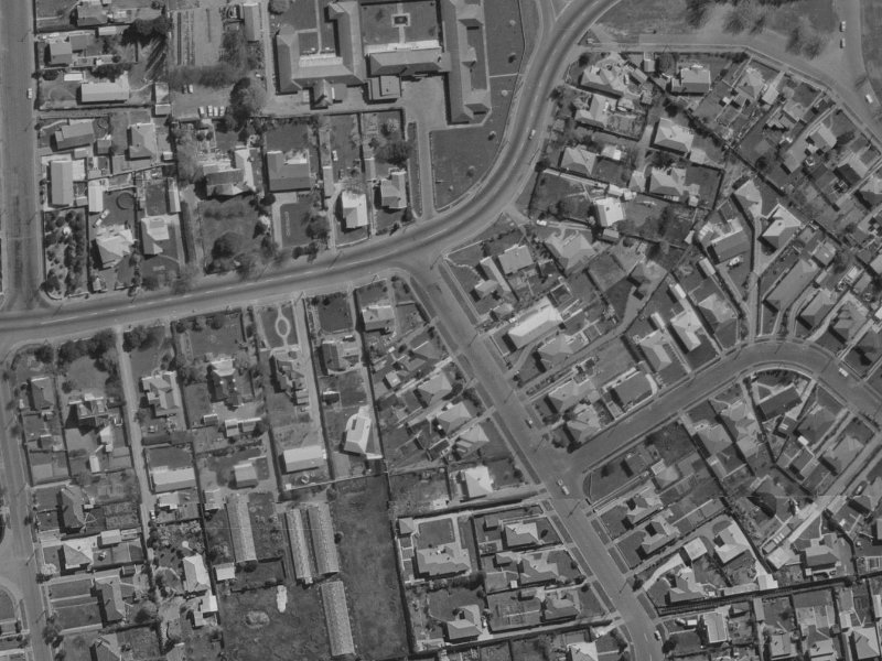49 Bampton Street from the air, 1970-1974