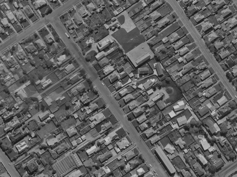 42 Somme Street from the air, 1970-1974