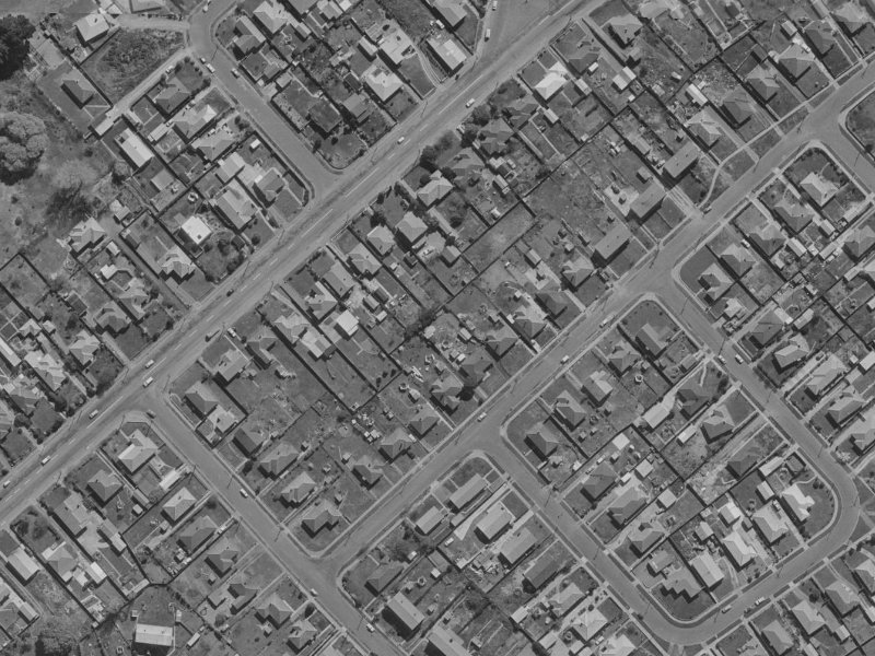 268D Wainoni Road from the air, 1970-1974