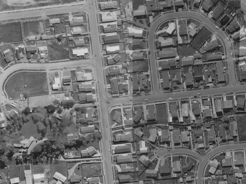 338 Waimairi Road from the air, 1970-1974