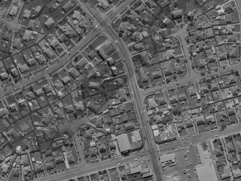 299 Clyde Road from the air, 1970-1974