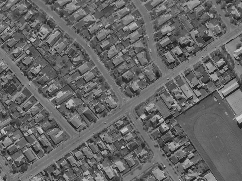 10 Hartley Avenue from the air, 1970-1974