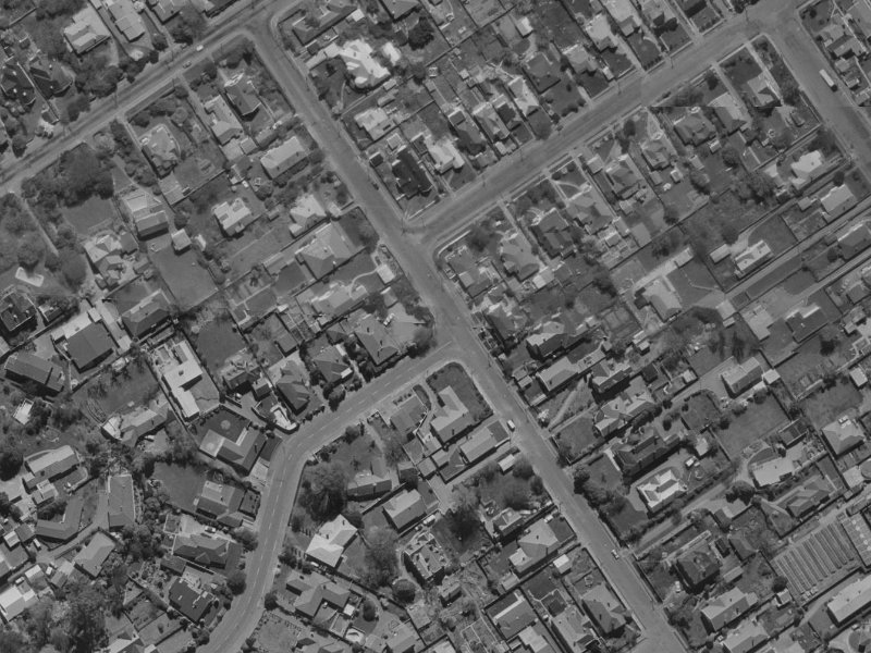 64 Browns Road from the air, 1970-1974