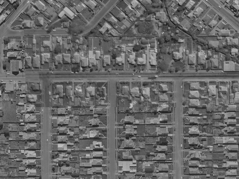 76 Cleveland Street from the air, 1970-1974