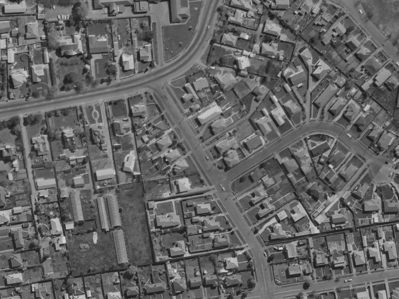 32A Bampton Street from the air, 1970-1974