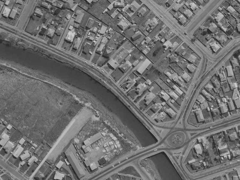 545–564 New Brighton Road from the air, 1970-1974
