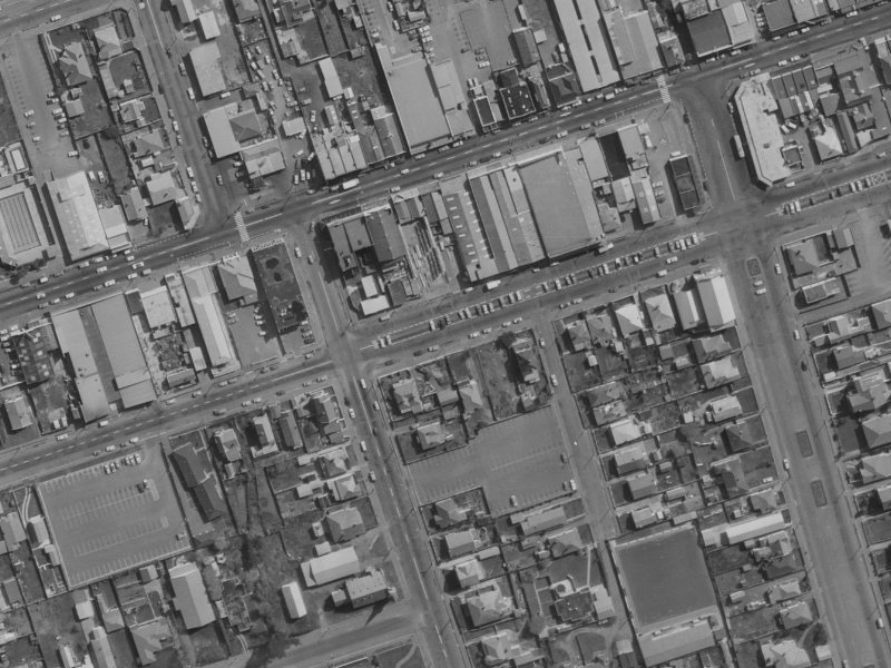 42 Beresford Street from the air, 1970-1974