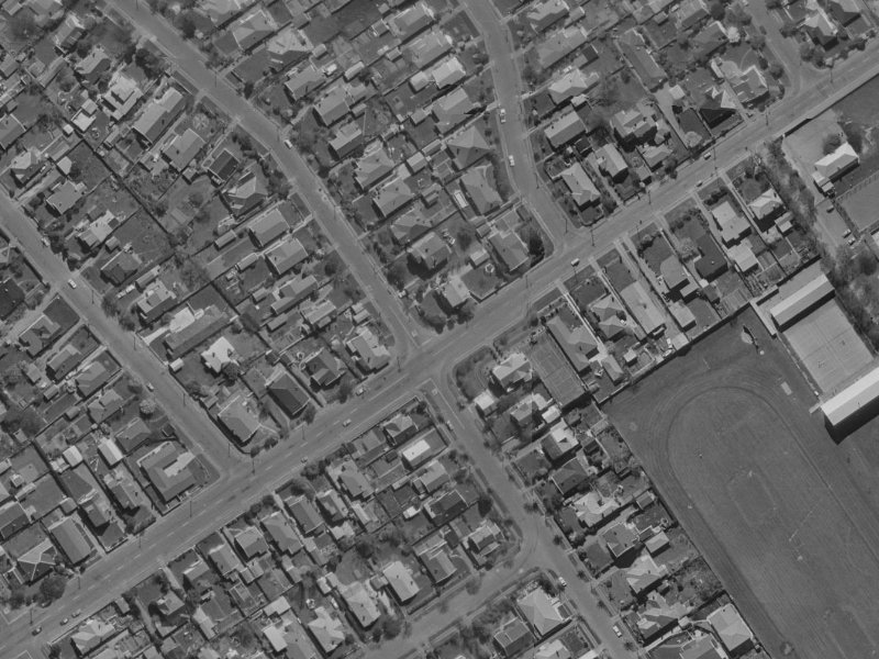 Normans Road from the air, 1970-1974