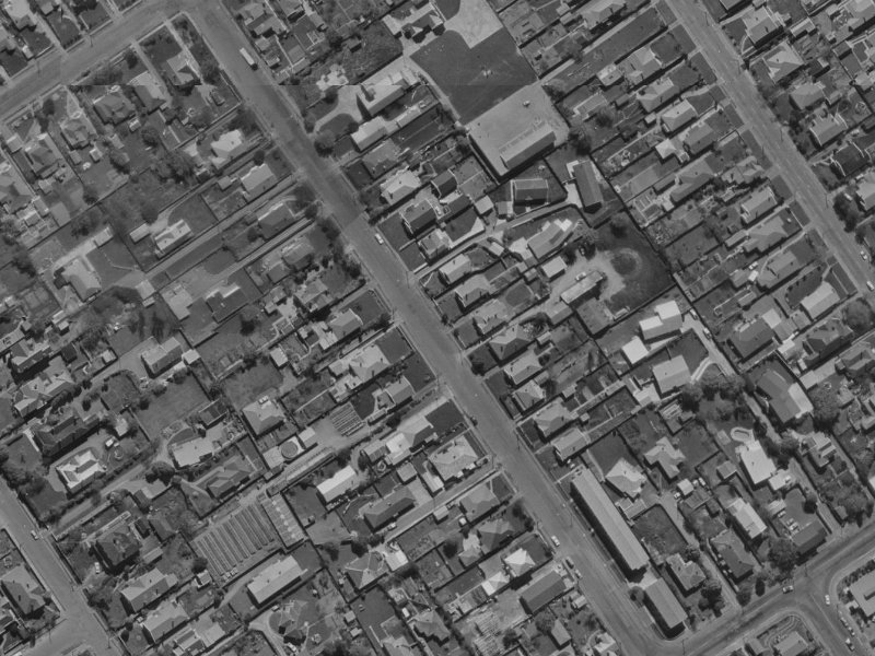 38 Somme Street from the air, 1970-1974