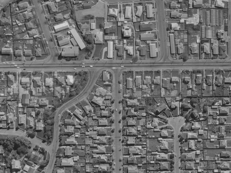 186 Stapletons Road from the air, 1970-1974