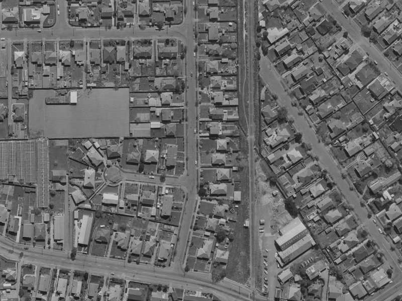 16 Westholme Street from the air, 1970-1974