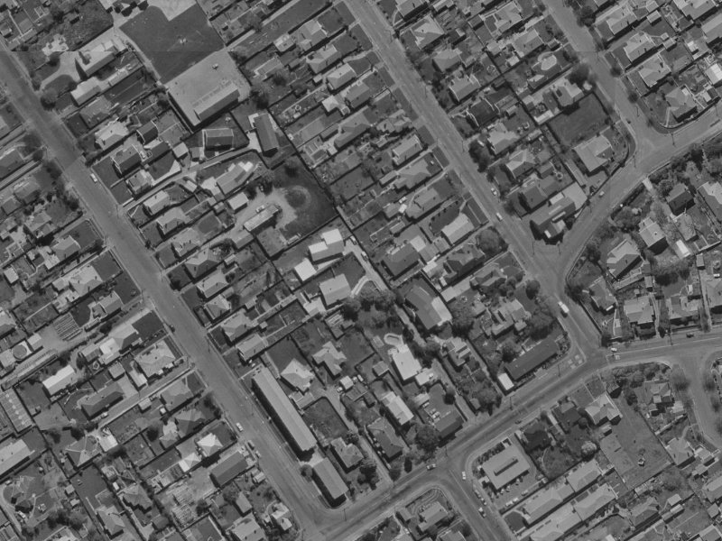 139 St Albans Street from the air, 1970-1974