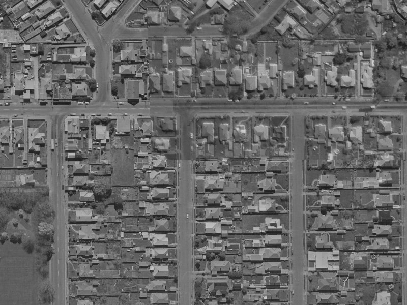 254 Geraldine Street from the air, 1970-1974