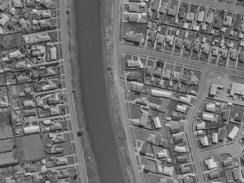 1056 Avonside Drive from the air, 1970-1974