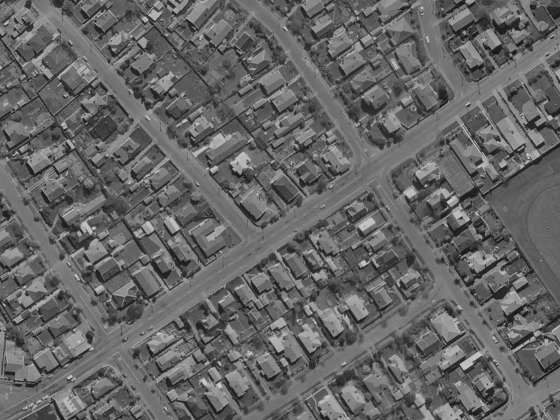 23 Normans Road from the air, 1970-1974