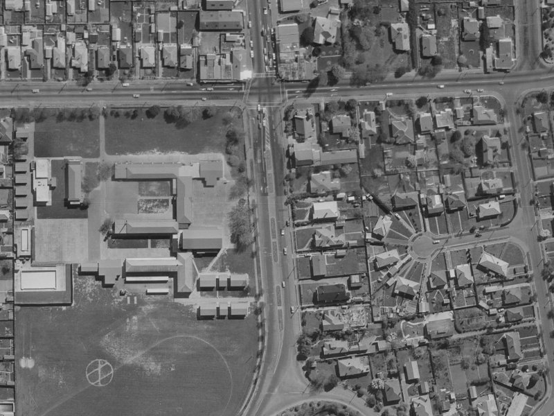 164 North Parade from the air, 1970-1974