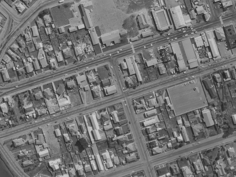 8 Hardy Street from the air, 1970-1974