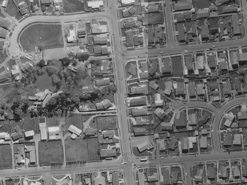 294 Avonhead Road from the air, 1970-1974